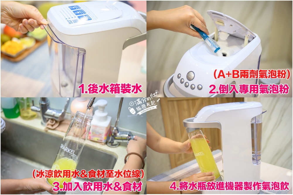 【Sparkel萬用氣泡水機推薦】免使用鋼瓶的氣泡水機,可直接加入水果.冰塊和糖漿,和小孩在家也能輕鬆DIY好喝的氣泡飲!