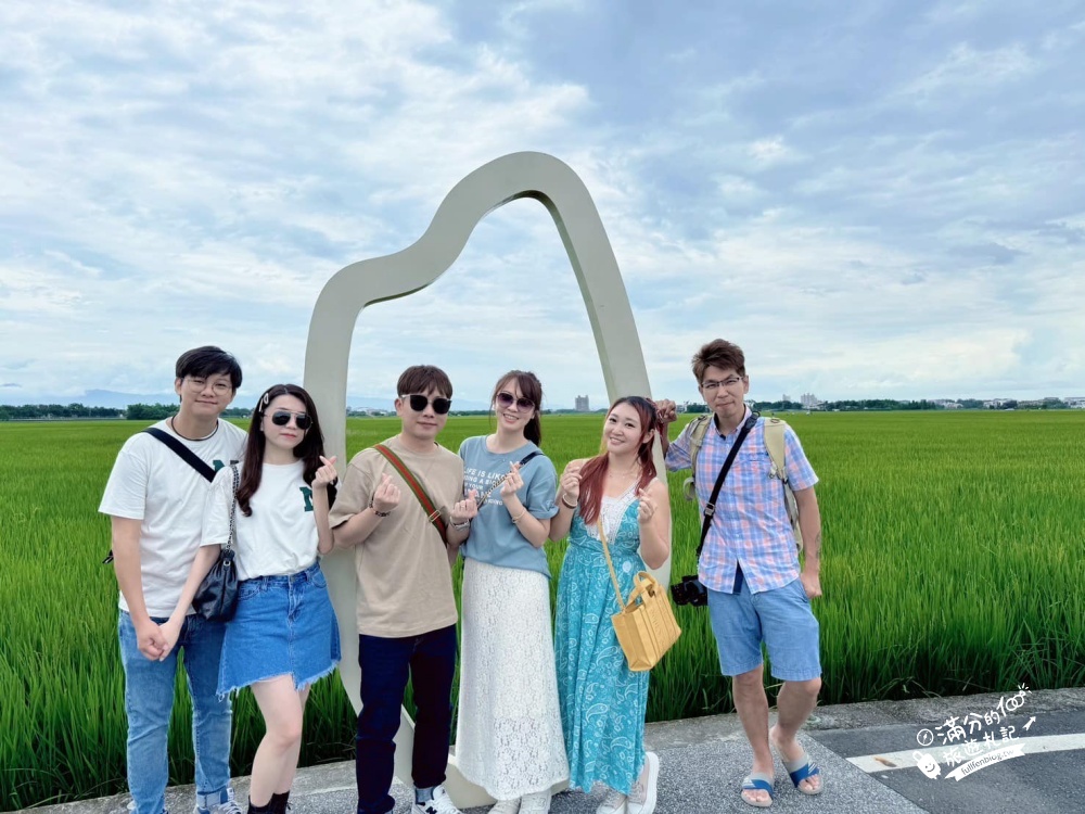 【宜蘭三奇美徑】冬山伯朗大道,宜蘭冬山稻間美徑,大自然絕美的彩稻布畫!