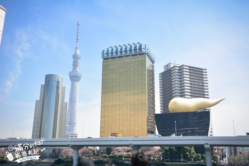 東京賞櫻景點【隅田公園】隅田川綿延一公里的櫻花大道,可順遊淺草寺&晴空塔更精彩!
