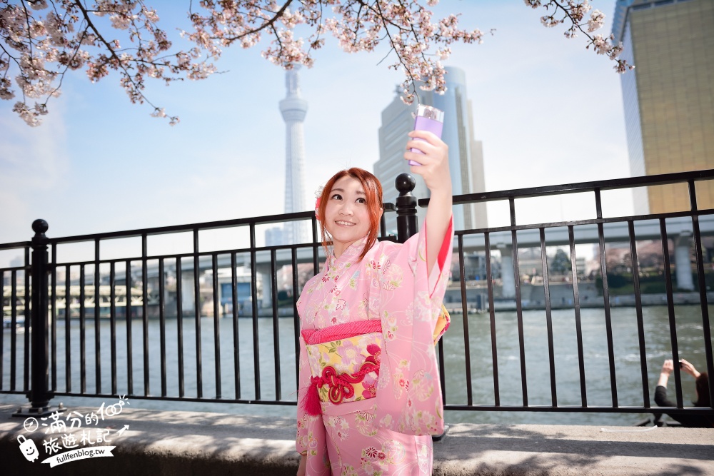 東京賞櫻景點【隅田公園】隅田川綿延一公里的櫻花大道,可順遊淺草寺&晴空塔更精彩!