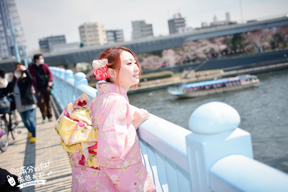東京賞櫻景點【隅田公園】隅田川綿延一公里的櫻花大道,可順遊淺草寺&晴空塔更精彩!