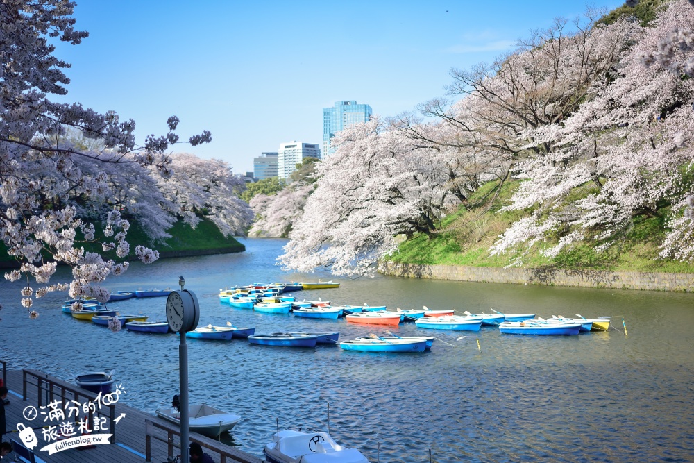 【東京櫻花推薦】千鳥之淵公園&北之丸公園櫻花季.被粉嫩櫻花包圍的夢幻湖畔!