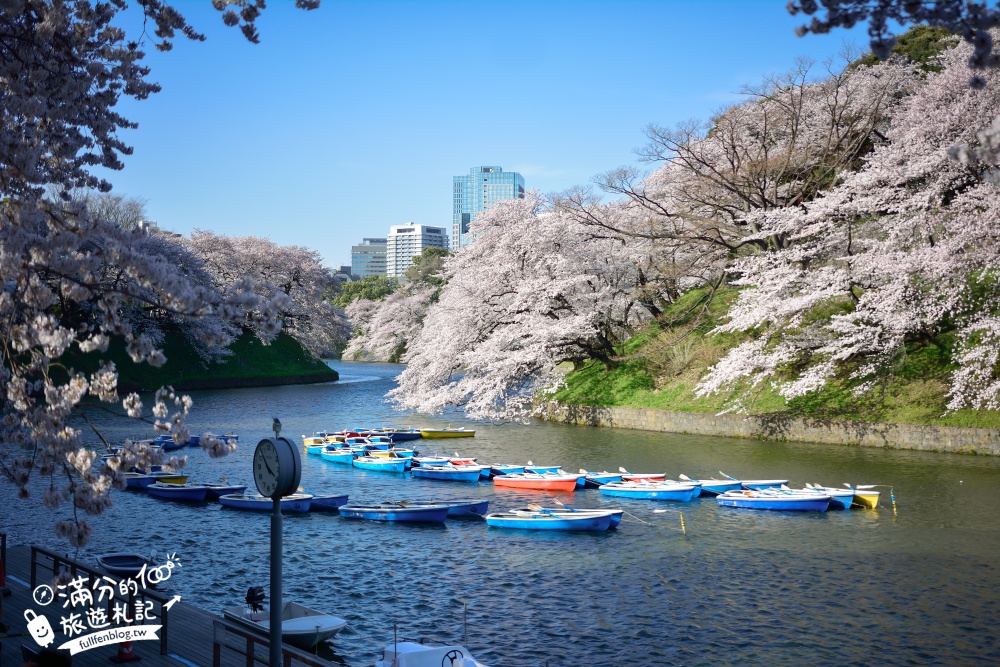 【東京櫻花推薦】千鳥之淵公園&北之丸公園櫻花季.被粉嫩櫻花包圍的夢幻湖畔!
