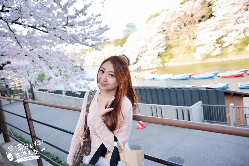 【東京櫻花推薦】千鳥之淵公園&北之丸公園櫻花季.被粉嫩櫻花包圍的夢幻湖畔!