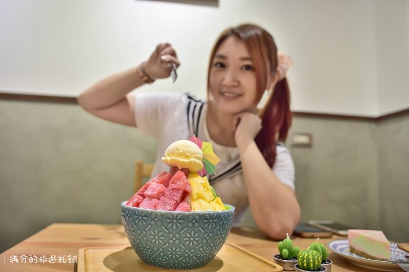 宜蘭羅東美食》小島日和 日式手作水果剉冰&蛋糕甜點 女孩們都無法招架的繽紛花牆