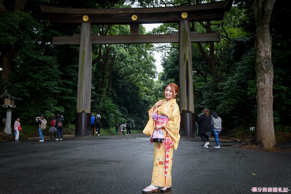 東京澀谷景點》明治神宮 原宿Moshi Moshi和服沙龍體驗 穿和服走遊日本神社