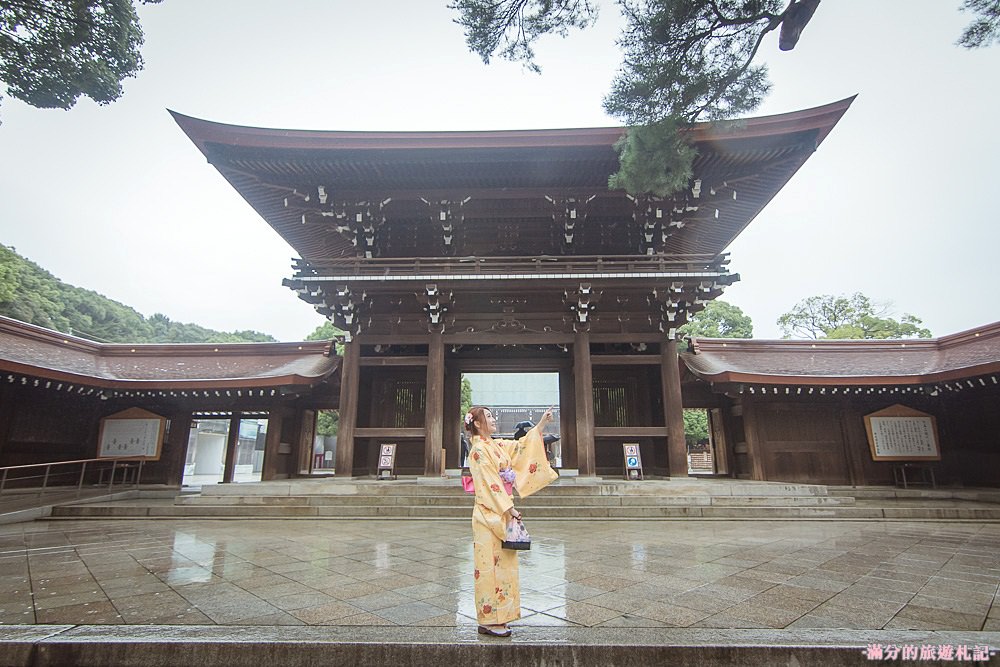 東京澀谷景點》明治神宮 原宿Moshi Moshi和服沙龍體驗 穿和服走遊日本神社