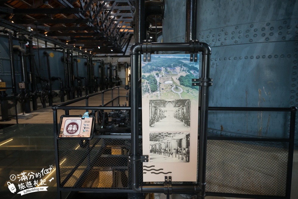 台南景點【台南山上花園水道博物館】淨水池區玩樂攻略,搭小火車遊逛日式建築~探索水道漫遊古堡之美！