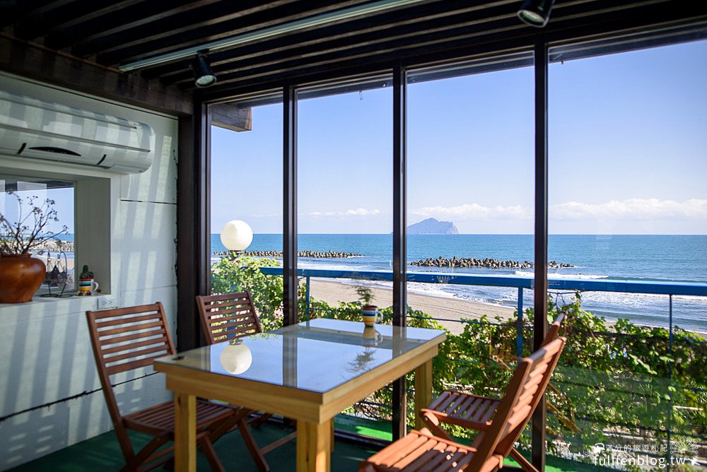 宜蘭頭城景點|灆咖啡|景觀餐廳.海景咖啡.下午茶.情侶約會|180度的絕美海景~龜山島就在眼前!