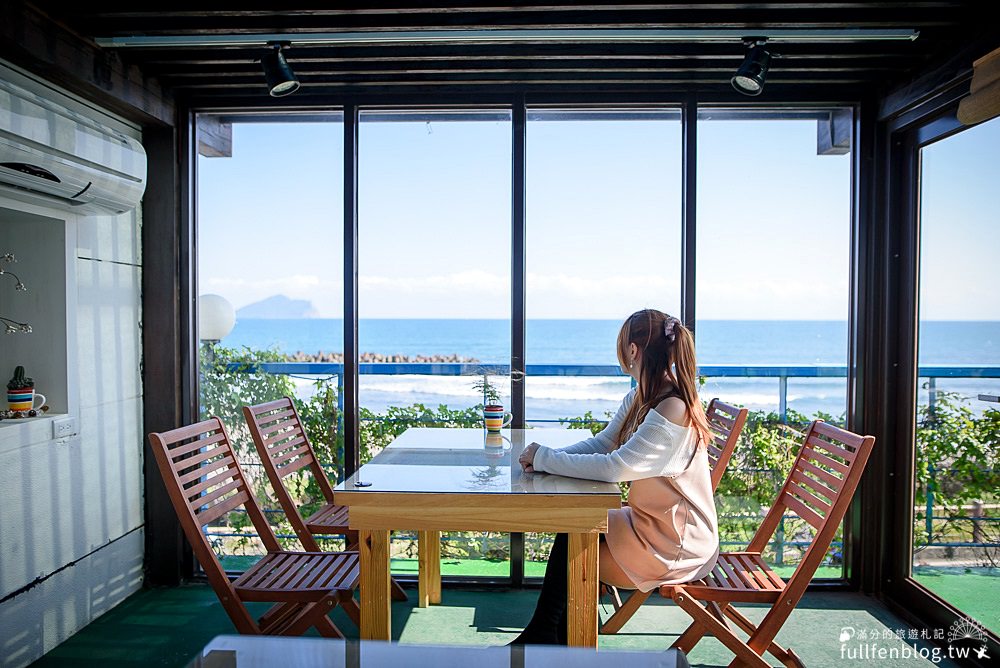 宜蘭頭城景點|灆咖啡|景觀餐廳.海景咖啡.下午茶.情侶約會|180度的絕美海景~龜山島就在眼前!