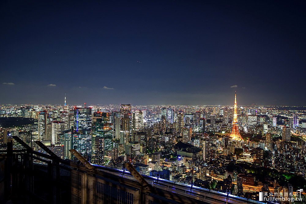 東京夜景|六本木新城展望台|最美頂樓觀景台.晴空塔.東京鐵塔一起看~座擁360度的百萬夜景!