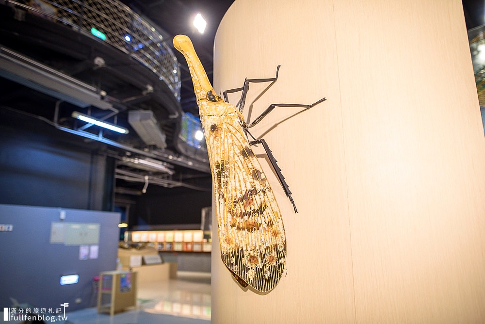 嘉義景點|新嘉大昆蟲館|巨人版昆蟲模型.世界首創旋轉彩蝶柱~漫遊最美溫室蝴蝶園！