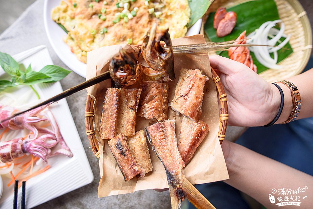 花蓮豐濱景點|伊娜飛魚(近石梯坪)|原住民風味餐.創意飛魚料理~飛魚盪鞦韆超好拍!