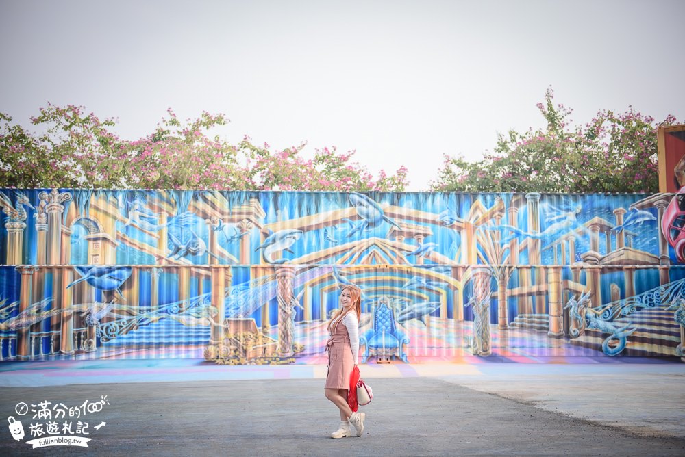 嘉義大林景點|拾粹院鯖魚主題館(免門票)免費咖啡|進擊的大猩猩.海世界女神|超驚艷~全台最高四層樓高3D立體貨櫃彩繪!