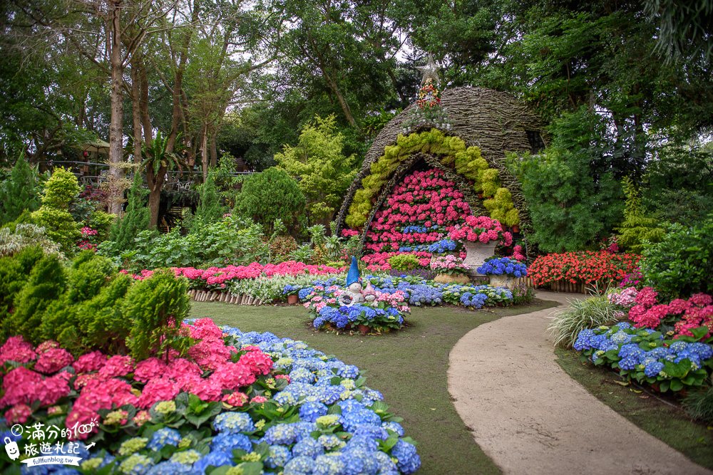 苗栗景點 花露農場 繡球花園 波波草海 薰衣草田 浪湖玻璃花屋 和貓頭鷹賞花趣 滿分的旅遊札記