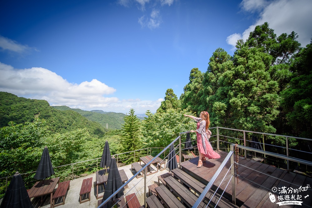 新北三峽景點|熊空茶園|海拔700公尺的靜謐|望茶田.看瀑布.下午茶~被夢幻茶田包圍了!