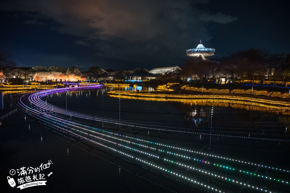 日本三重景點【名花之里】2025最新燈海隧道,世界級夢幻花園.必走海棠花廊.吃安永餅.泡溫泉.拋花許願~璀璨霓虹燈節好震撼!