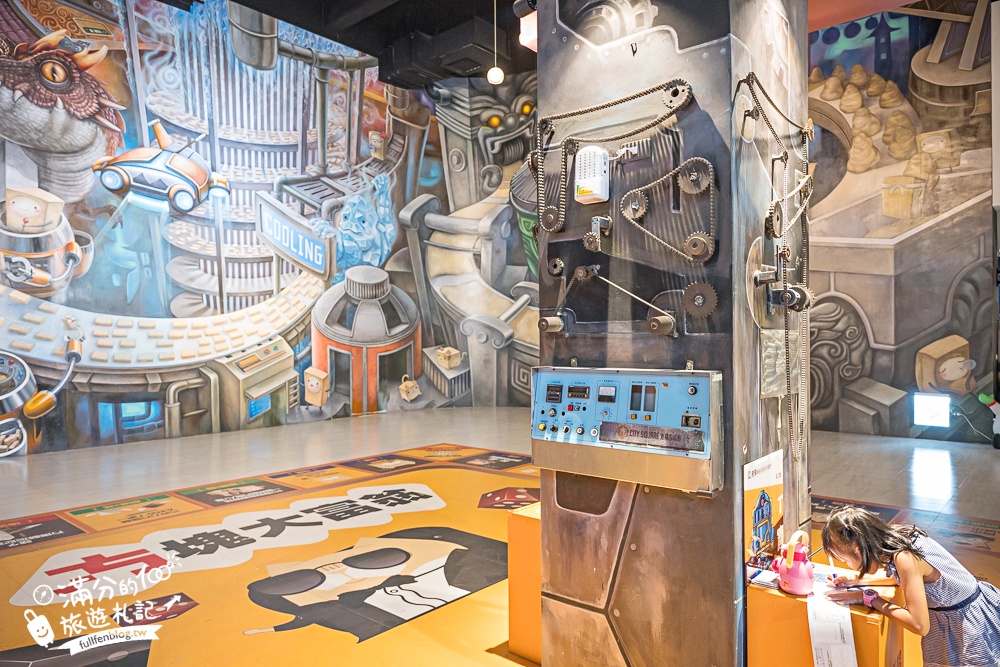 嘉義景點【老楊方城市】方塊酥觀光工廠,免門票參觀.拍3D彩繪.看方塊酥生產線.玩太空艙球池.方塊酥免費試吃~探索方塊酥的秘密基地!