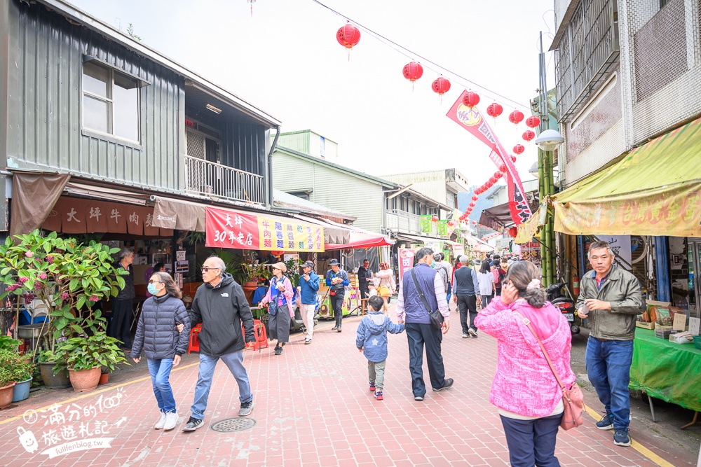嘉義景點【梅山太平老街】海拔1000公尺的山城古街,必吃太平雲糕.喝冬瓜妹.吃茶葉蛋.賞紫藤花!
