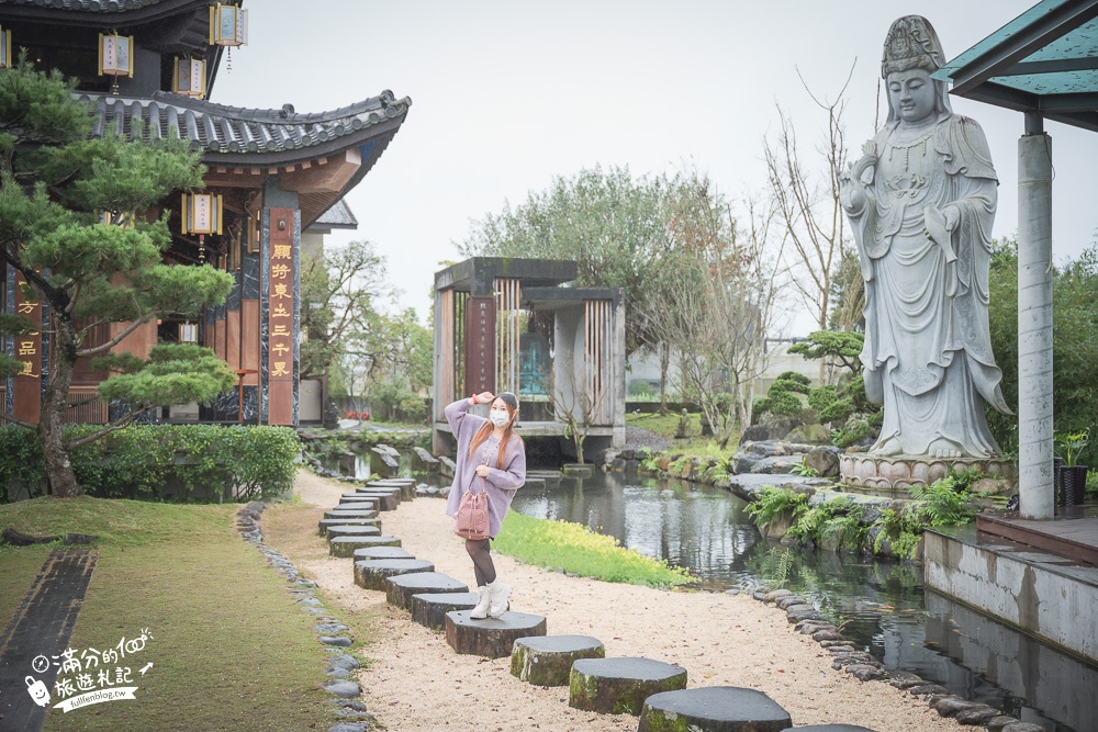 宜蘭景點|北后寺(免門票)襌風水上步道.五尺高泥塑大佛超壯觀~一秒到日本，漫步靜謐日式庭院!