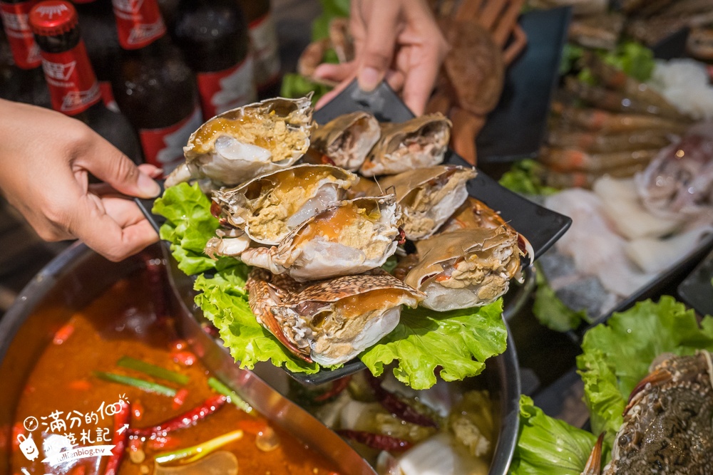 林口和牛火鍋放題推薦【巴適經典麻辣鍋林口店】秋蟹.酸菜魚放題吃到飽,超過60種頂級食材.免收服務費超狂!
