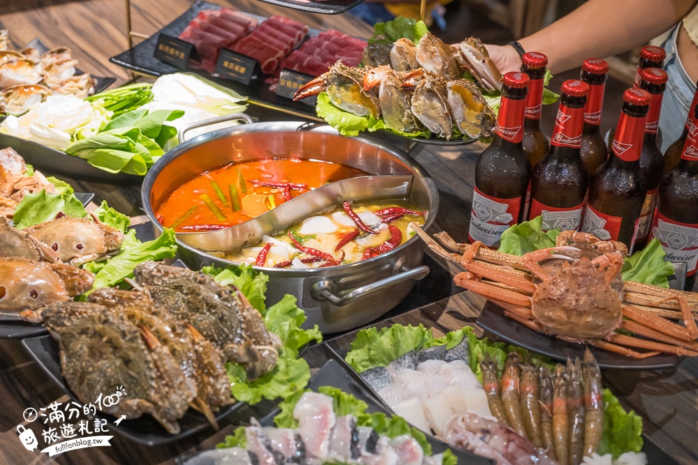 林口和牛火鍋放題推薦【巴適經典麻辣鍋林口店】秋蟹.酸菜魚放題吃到飽,超過60種頂級食材.免收服務費超狂!