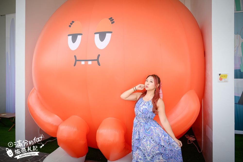 南投新景點【日月町商場】埔里最新複合式商場,純白色建築好療癒,搭配繽紛氣球屋好逛好拍還能尋寶購物!