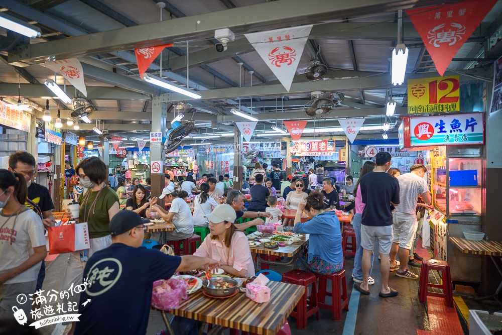 龜吼漁港必逛【龜吼漁夫市集】秋蟹季必吃萬里蟹,平價生魚片.代客料理海鮮,玩拍巨無霸螃蟹王!