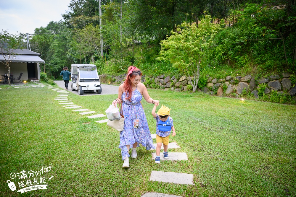 南投埔里民宿【葉子祕境】偽露營豪華Villa,一泊三食開箱,讓你優雅拎包輕鬆入宿,還能玩水望星空看小動物!