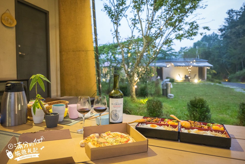 南投埔里民宿【葉子祕境】偽露營豪華Villa,一泊三食開箱,讓你優雅拎包輕鬆入宿,還能玩水望星空看小動物!