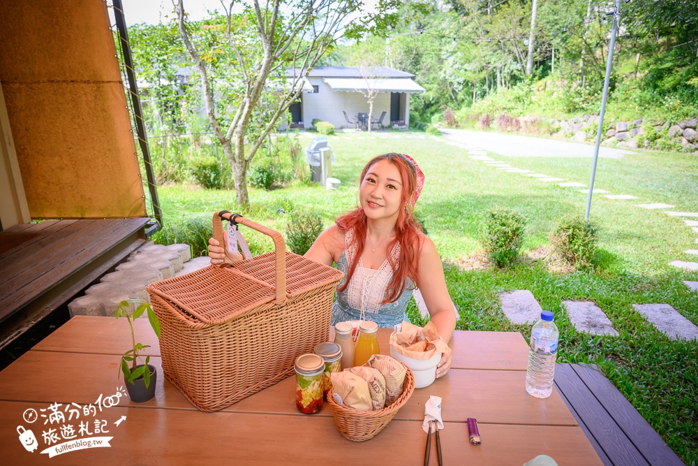 南投埔里民宿【葉子祕境】偽露營豪華Villa,一泊三食開箱,讓你優雅拎包輕鬆入宿,還能玩水望星空看小動物!