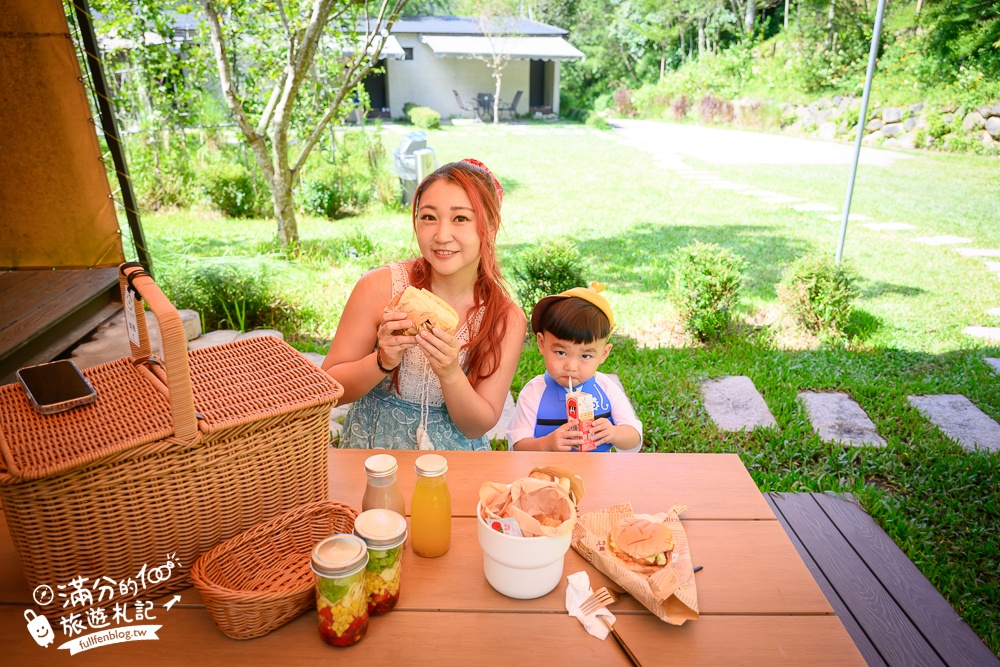南投埔里民宿【葉子祕境】偽露營豪華Villa,一泊三食開箱,讓你優雅拎包輕鬆入宿,還能玩水望星空看小動物!