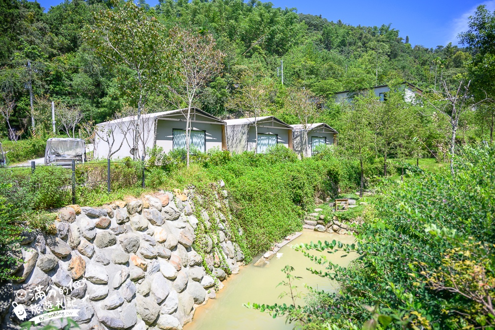 南投埔里民宿【葉子祕境】偽露營豪華Villa,一泊三食開箱,讓你優雅拎包輕鬆入宿,還能玩水望星空看小動物!