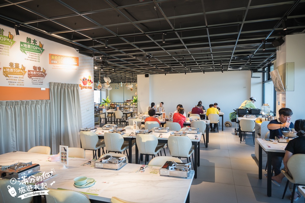 彰化新景點【3果6素360度超級食物景觀餐廳】吃養生鍋.泡腳賞夜一次滿足,超廣場城市美景盡收眼底!