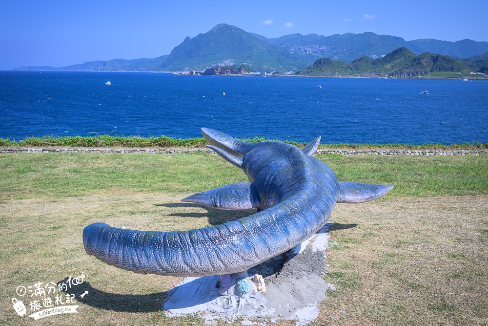 【基隆AR恐龍生態園區】全台首座海景侏羅紀公園,仿真實體大恐龍出沒,望山看海和基隆嶼超震撼!