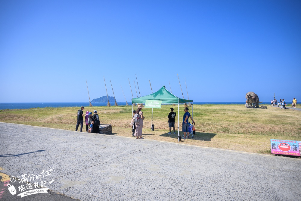 【基隆AR恐龍生態園區】全台首座海景侏羅紀公園,仿真實體大恐龍出沒,望山看海和基隆嶼超震撼!