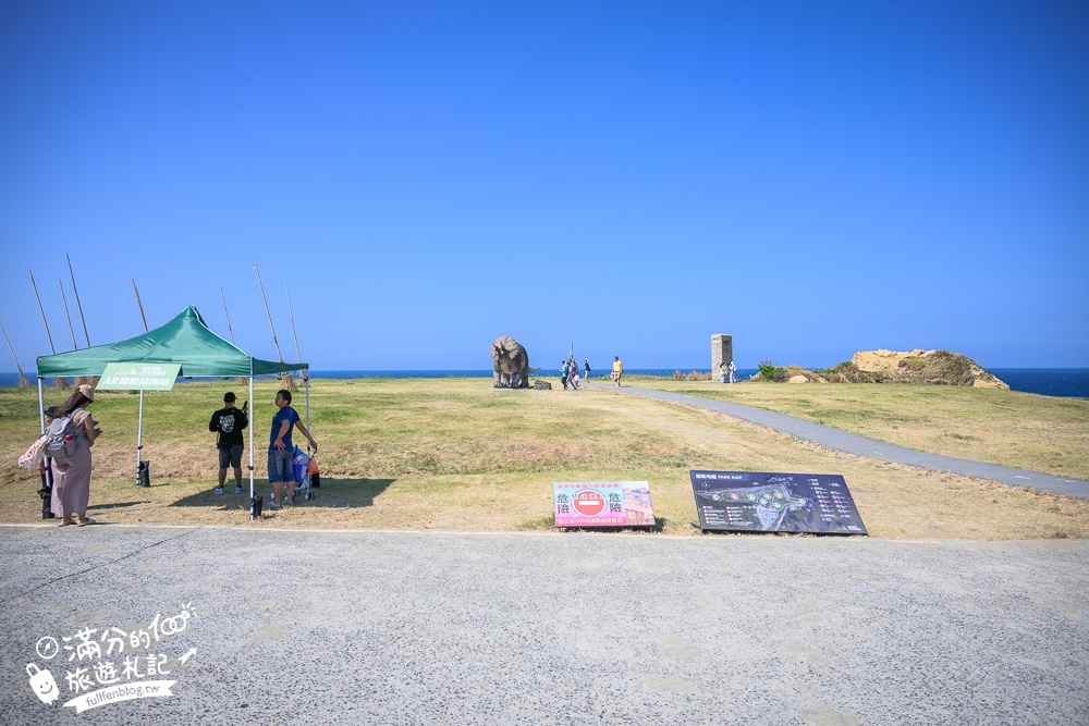 【基隆AR恐龍生態園區】全台首座海景侏羅紀公園,仿真實體大恐龍出沒,望山看海和基隆嶼超震撼!