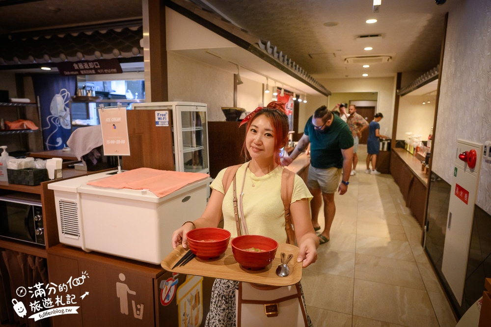 大阪住宿推薦【大阪橋樑酒店心齋橋】3分鐘步行到心齋橋車站,近大丸心齋橋,拉麵啤酒免費吃到飽!