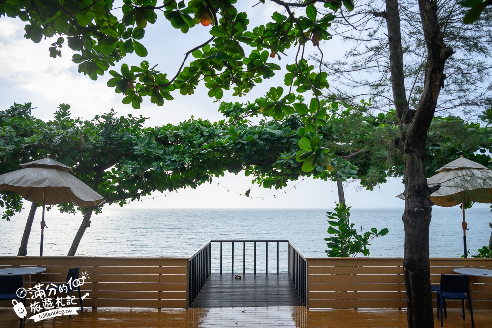 屏東【枋野秘境海景咖啡】枋山盧家芒果,屏東最新看海秘境景觀餐廳,海上元寶石.絕美月牙灣!