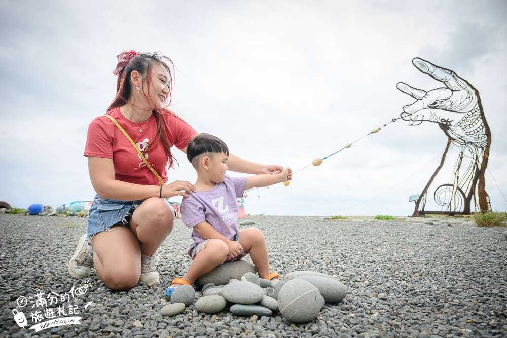 台東【南田裝置藝術】阿塱壹古道秘境打卡點,太平洋海上的巨人之手好吸睛！