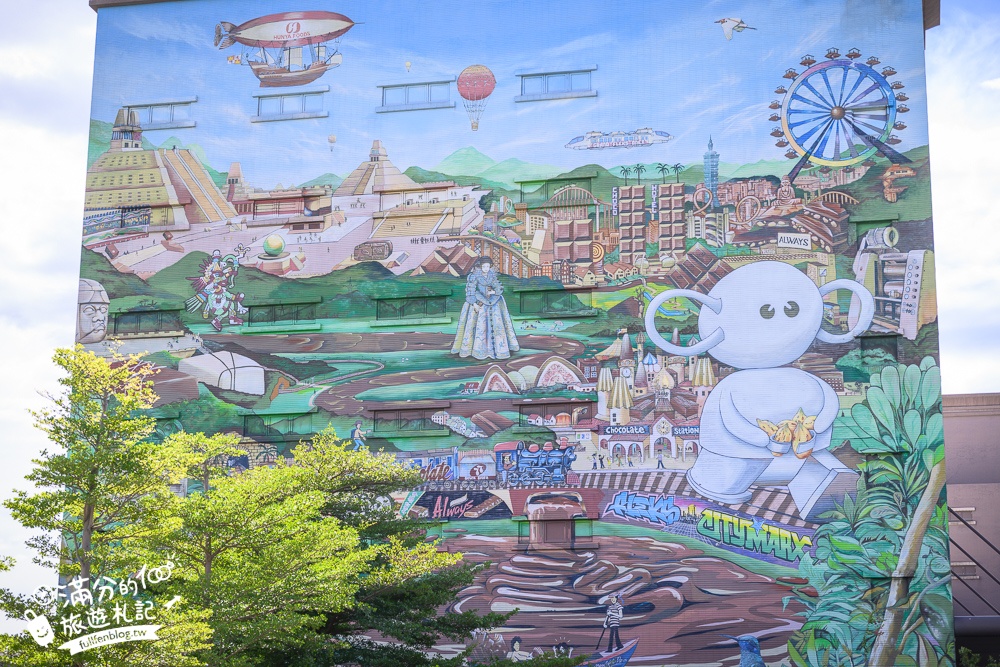 桃園【77巧克力共和國】全球最大77乳加巧克力地標,桃園室內親子景點,玩巧克力手作DIY!