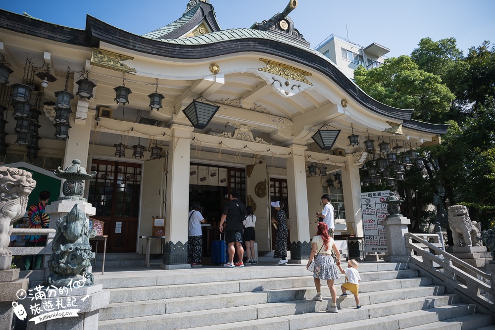 大阪必玩景點【難波八阪神社】氣勢磅礡獅子殿,大口吞食厄運帶來好運,霸氣神獅還能祈求戀愛鯉魚籤!