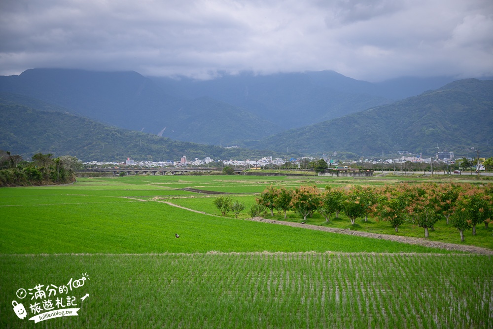 花蓮【歐亞板塊及菲律賓海板塊交界紀念碑】步行即達,世界唯一橫跨兩板塊的玉富自行車道,秀姑巒溪震撼的山水風光!