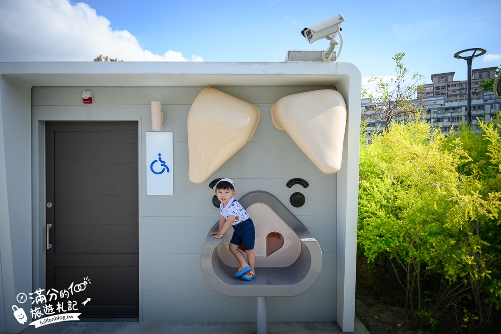 台中最新【豬事圓滿公園】超狂！屠宰場變身可愛豬豬公園~淘氣活力的小豬造型滑梯好好玩!