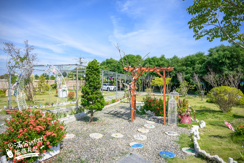彰化景點【有樂莊園】田尾親子景點推薦,小火車免費搭不限時,沙坑溜滑梯球池免費玩,還能用餐下午茶!