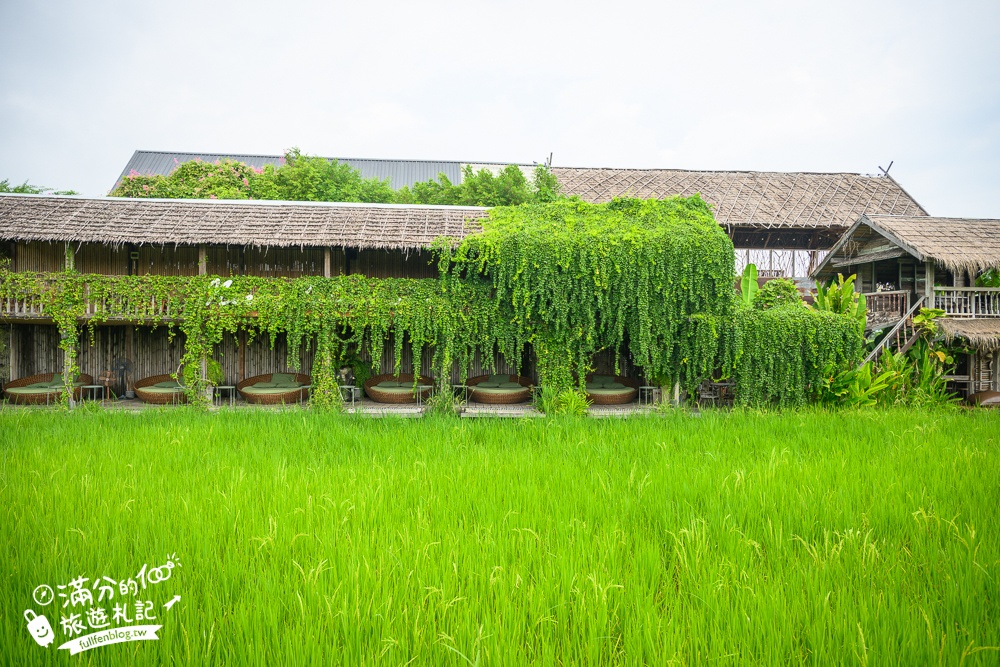 泰國北碧府【MEENA Cafe】北碧府網美咖啡館推薦,稻海步道太迷人,遠離喧囂還能眺望虎穴寺!