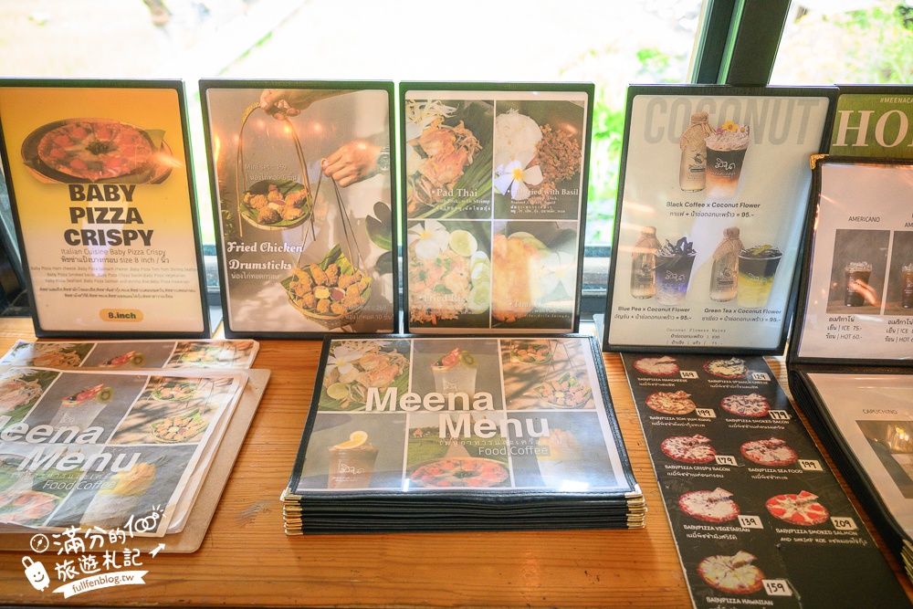 泰國北碧府【MEENA Cafe】北碧府網美咖啡館推薦,稻海步道太迷人,遠離喧囂還能眺望虎穴寺!