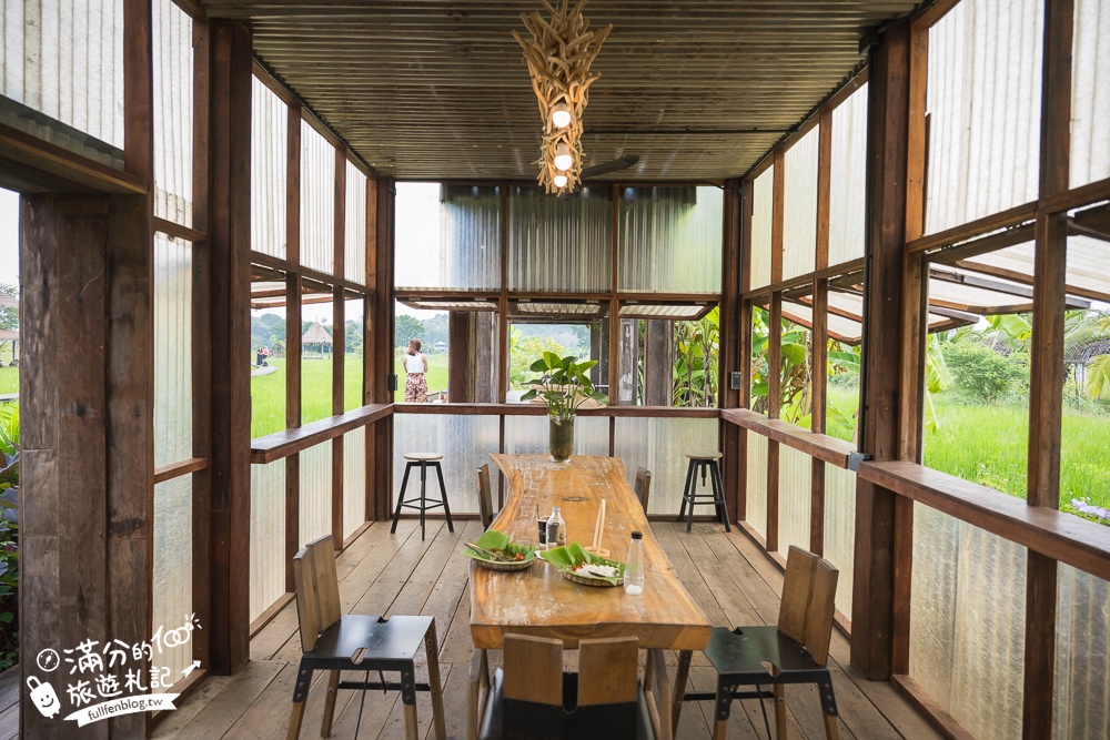 泰國北碧府【MEENA Cafe】北碧府網美咖啡館推薦,稻海步道太迷人,遠離喧囂還能眺望虎穴寺!