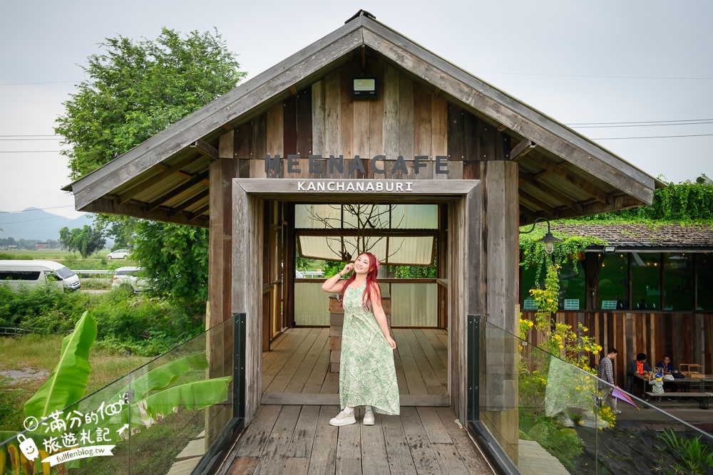 泰國北碧府【MEENA Cafe】北碧府網美咖啡館推薦,稻海步道太迷人,遠離喧囂還能眺望虎穴寺!