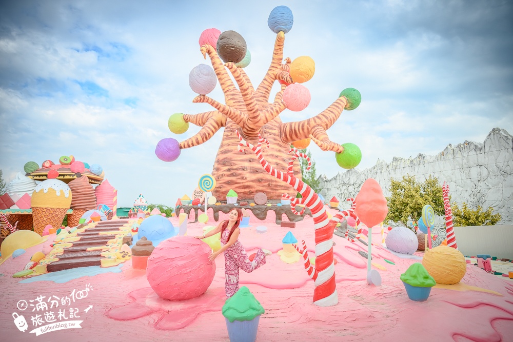 芭達雅冰淇淋甜點樂園【GREAT&GRAND Sweet Destination】最新門票資訊,必拍冰淇淋樹.薑餅小火車和蛋糕溜滑梯!